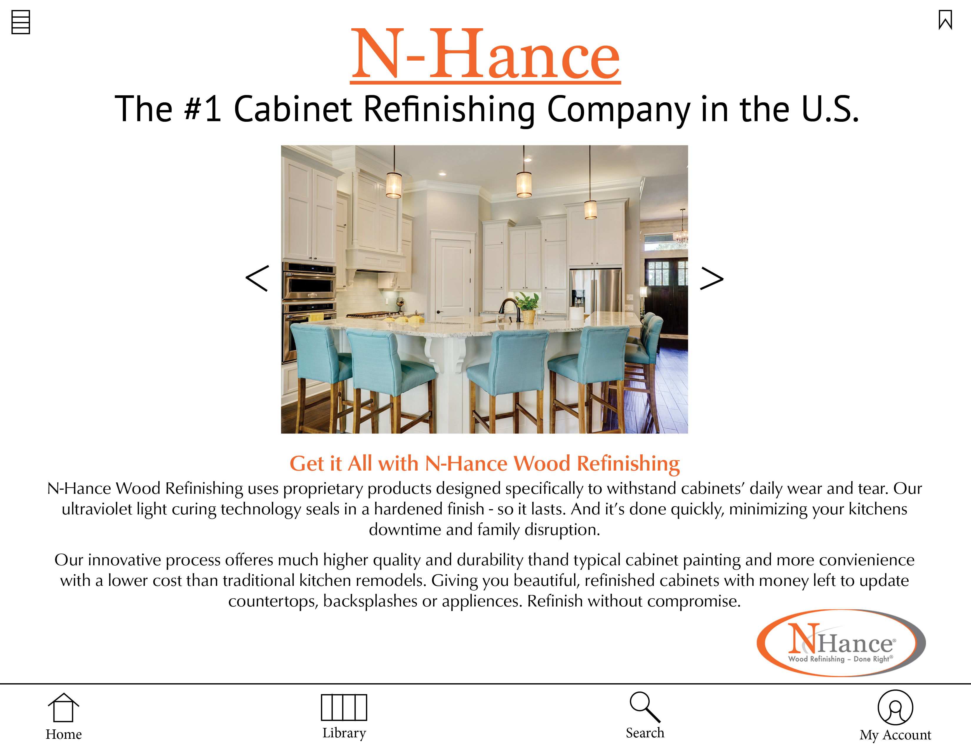 advertisment for cabinet refinishing