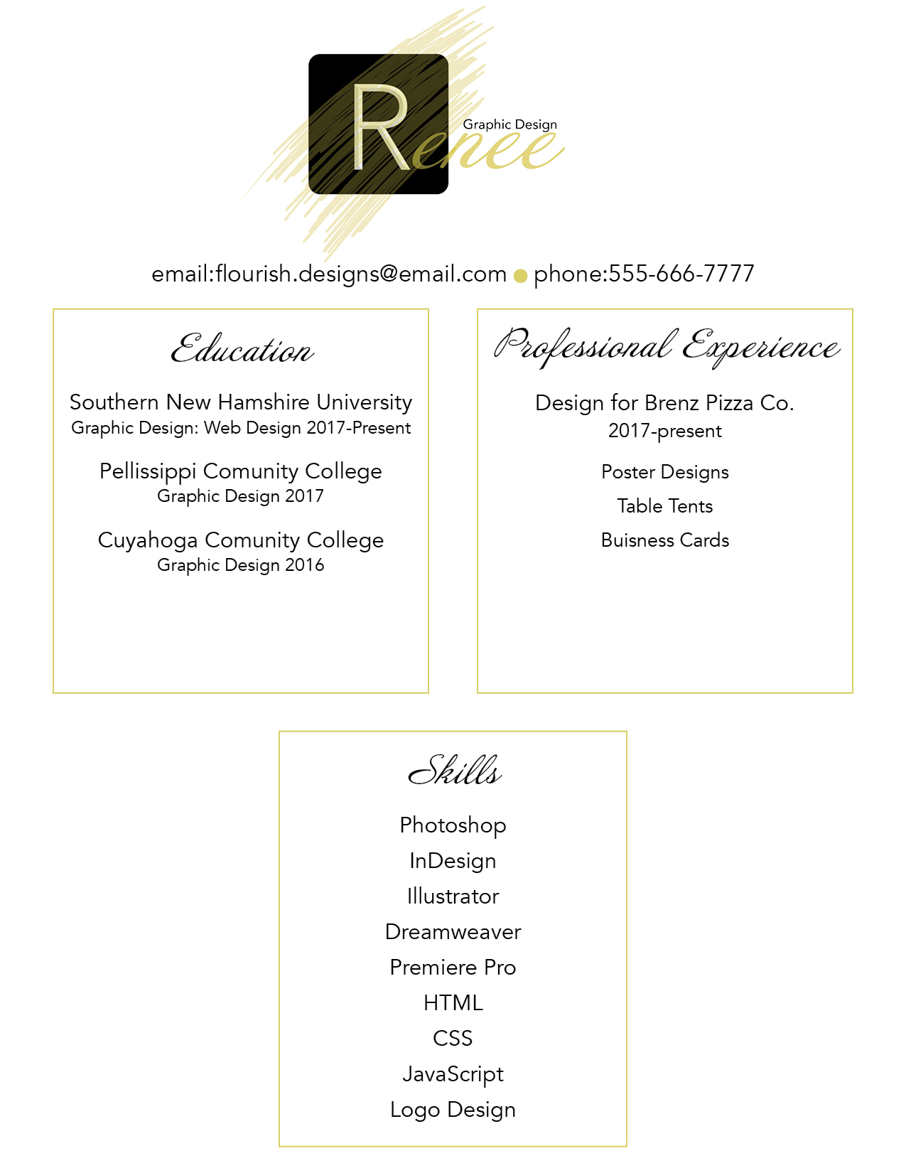 brochure design with italian food