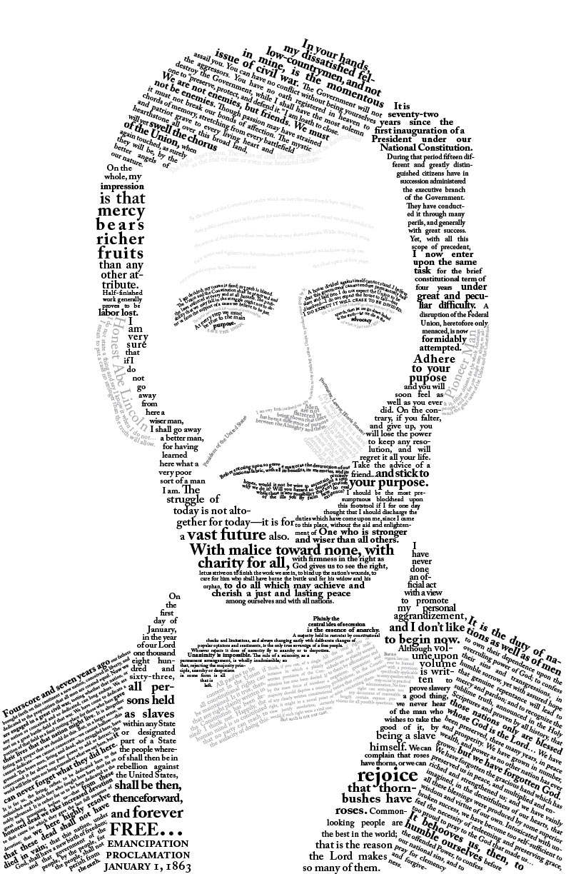 Abraham Lincoln type portrait