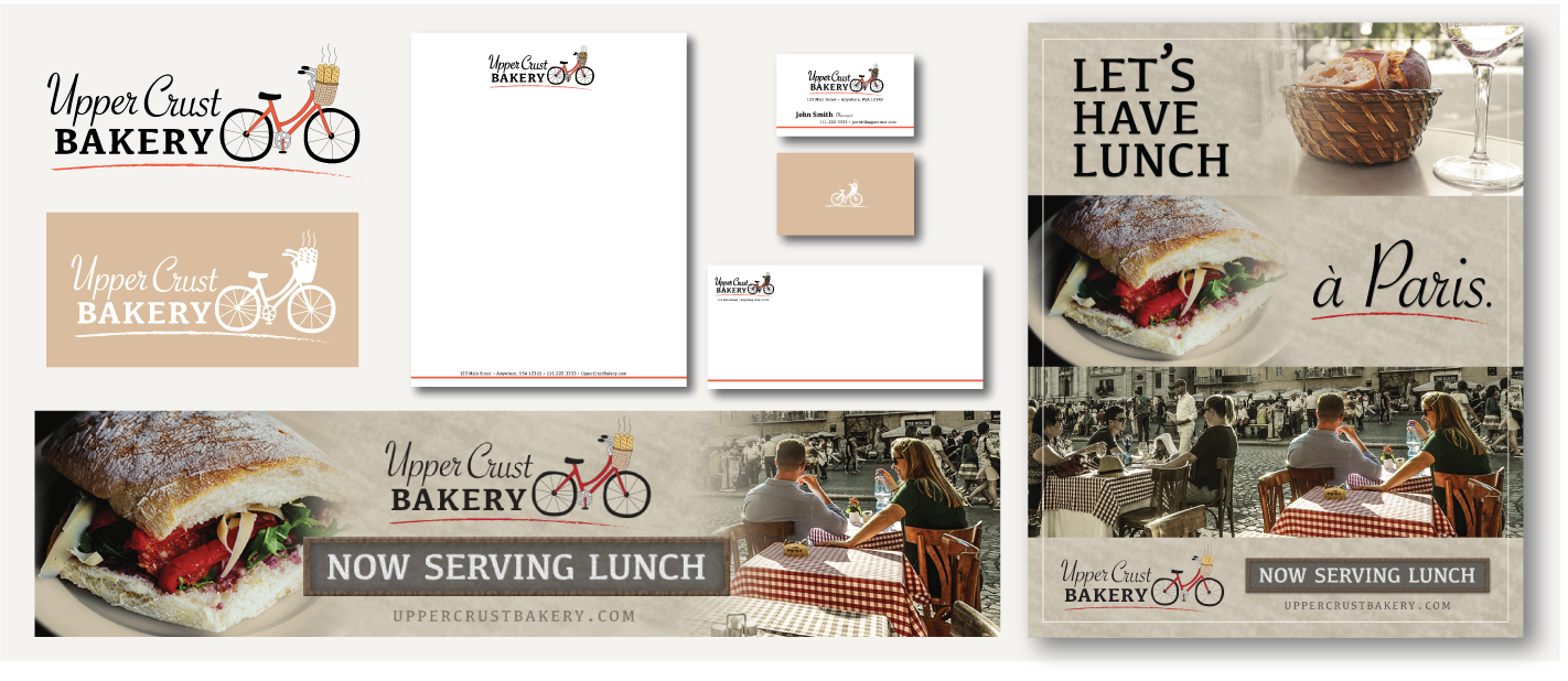Upper Crust Bakery materials