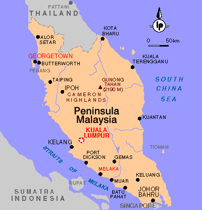 Malaysia peninsula Peninsular Malaysia