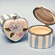 blue hydrangea ceramic favor boxes 