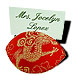silk rhombus placecard holders
