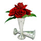 silver trumpet vase