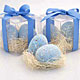 robin's egg  bath fizzers, ready for giving