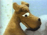 goliath the claymation dog