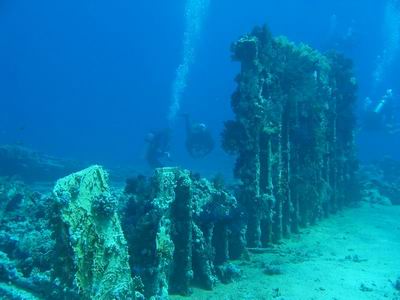 Container der Ladung der Yolanda am Yolanda-Reef, Ras Mohammed