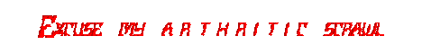 arthritic scrawl 
banner