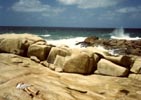 Rocas en la punta de los lobos
