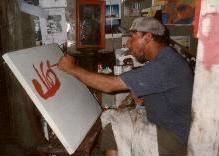 William en su taller