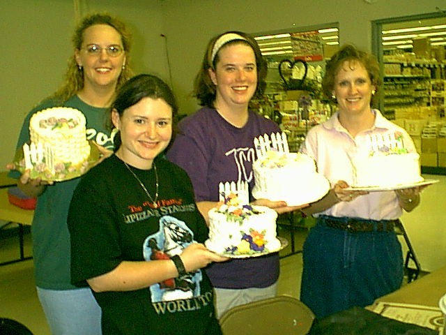 Proud Students Show off their Masterpieces (Great Job Ladies)