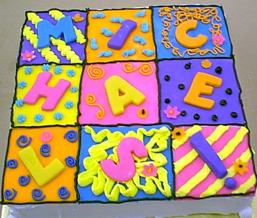 Fondant Crazy Quilt Cake
