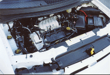 3.0L V6 - Notice that self-serviceable items like the oil dipstick

and windshield washer fluid reservoir cap are clearly marked in yellow