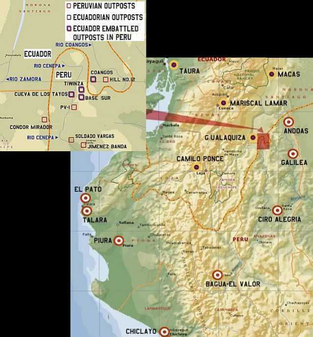 Mapa of the Upper Cenepa Conflict