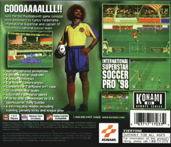 International Superstar Soccer Pro '98 US [back]