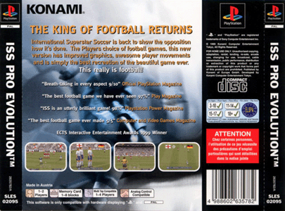 International Superstar Soccer Pro Evolution UK [back]