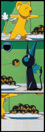 Suppi and Kero in their skit before the 2nd CCS movie