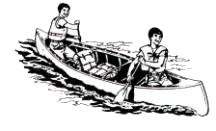 two paddlers