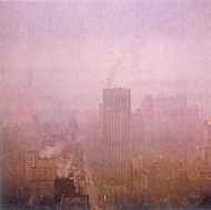 NYC in a brown haze of smog