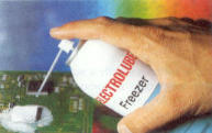 Freezer that contains CFCs