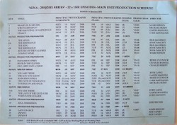 schedule