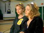 Terri y Margi, en el gimnasio del colegio, durante un momento de tranquilidad... que durar� poco