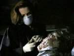 Scully revisa uno de los cuerpos