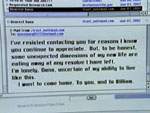 Scully recibe un mensaje de Mulder en su cuenta de Hotmail