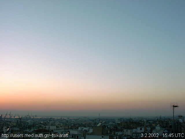THESSALONIKI:  LATEST SKY PHOTO [WESTERN VIEW]   Click for help