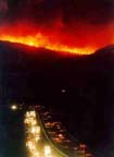The great forest surrounding Thessaloniki in flames... (06/07/1997)