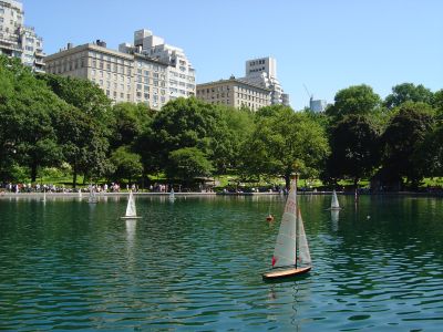 Central Park un domingo soleado.