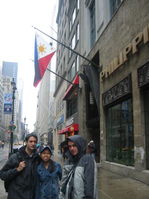 Lloviendo a mares en NY.