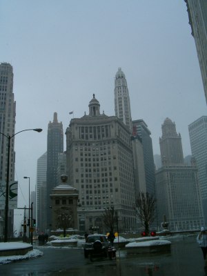 Vista desde el puente de Michigan Avenue.