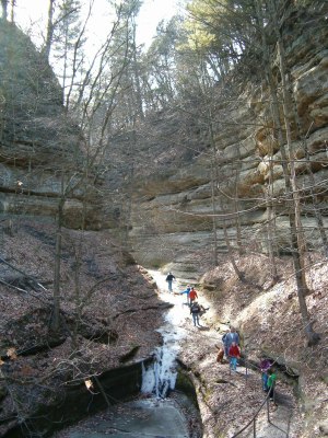 Entrando en el French Canyon.