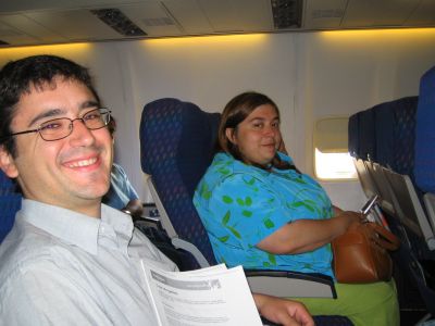 Aerolineas ATA, volando a Los Angeles.