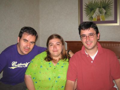 Reci�n levantados y de muy buen humor (aunque no dormimos m�s de 7 horas).