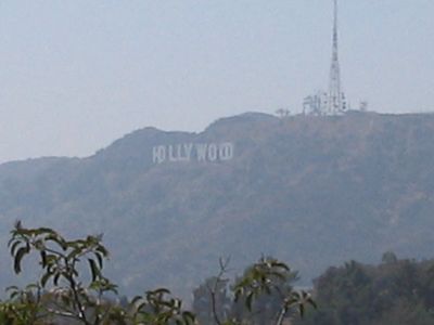 Las 9 letras m�s fotografiadas del mundo. No os extra�e si no se ven mejor. Culpa de la contaminaci�n de Los Angeles.