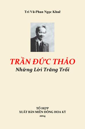 Hình bìa tác phẩm 'trần đức thảo những lời trăng trối'