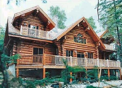 Log gable ends