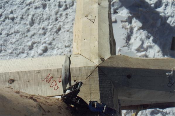 Detail at backed ridge lines