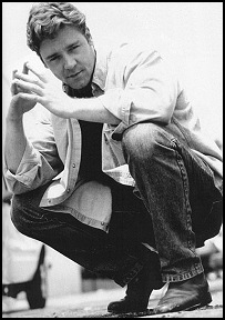Crowe, poised and ready. But it won't take much to topple him over ...