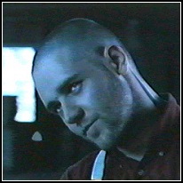 Crowe as Hando (that's one evil look!)