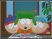 Stan, Kyle, and Cartman search for clitoris on the net and hit a German coprophiliac site in South Park, Bigger Longer and Uncut.