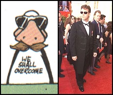 Opus by Berke Breathed & Russell Crowe at the 2001 Oscars