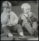 Young Russ (right) and his brother, Terry (left).