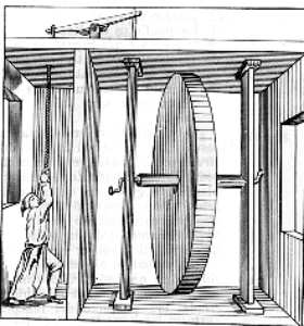Fig. 50. He aqu� el secreto de la rueda de Orfirius (reproducci�n de un antiguo dibujo).