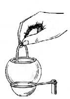 Fig. 67.  Manera de obtener un cilindro con la pel�cula jabonosa.