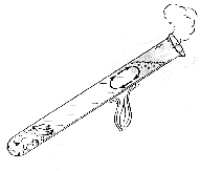Fig. 81.  El agua hierve en la parte superior, pero el hielo no se funde en la inferior.