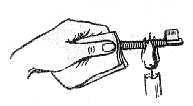 Fig. 86. Un hilo incombustible.