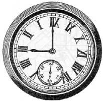 Fig. 99.  Un reloj como �ste es el que tiene su gemelo del espejo.